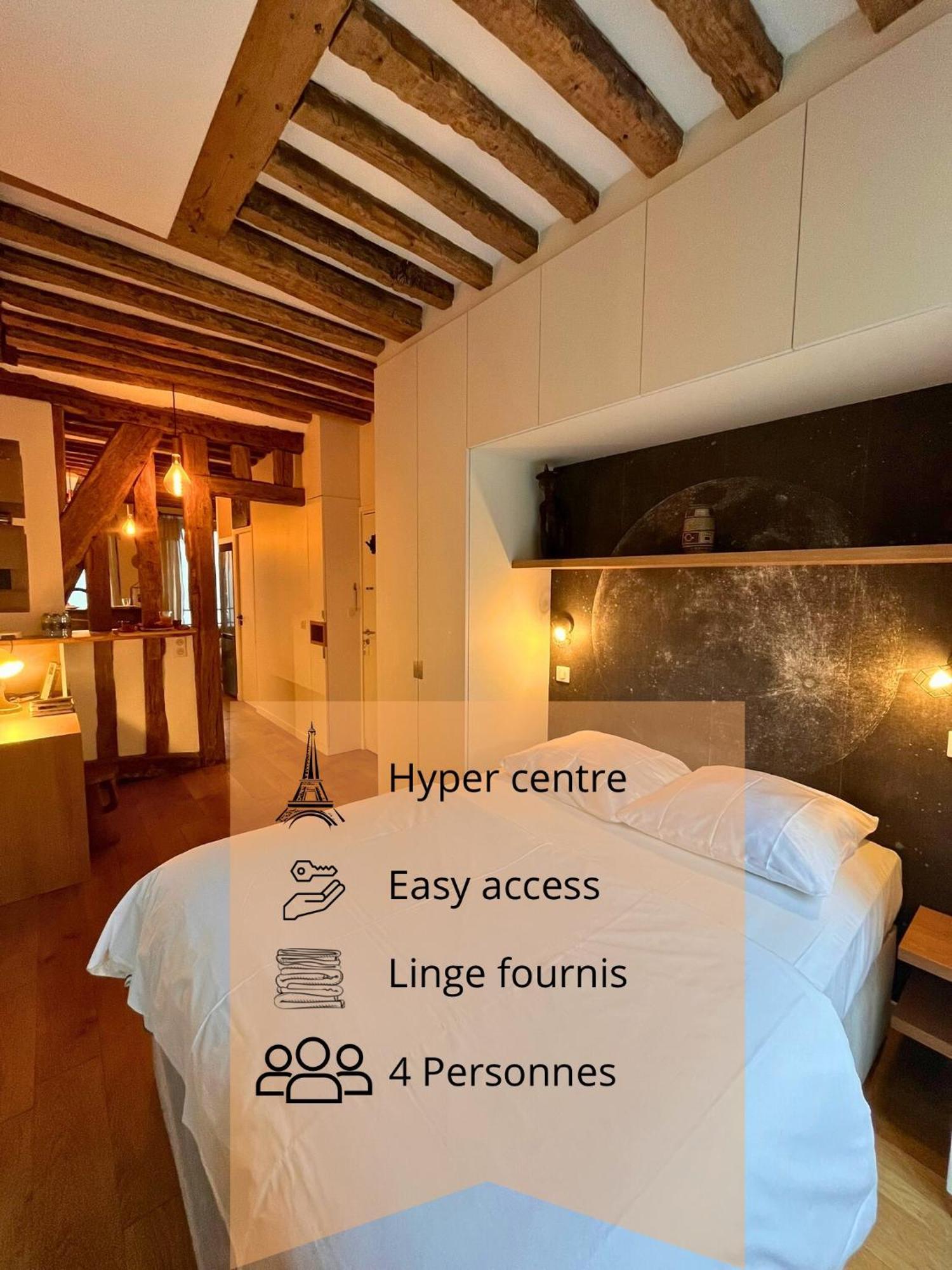 Appartement A Saint-paul En Plein Coeur Du Marais 4 Pers